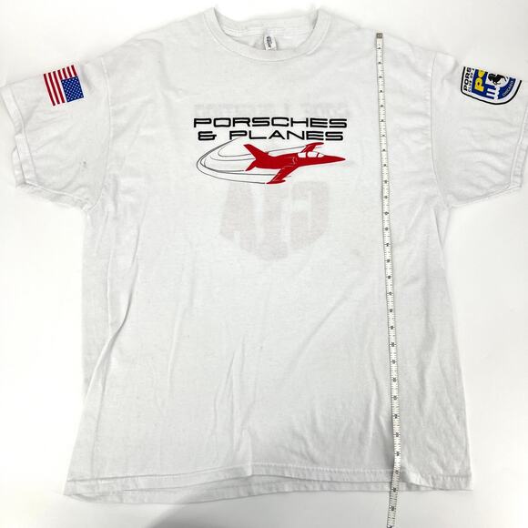 Porsches & Planes PCA Chicago Region Code 1 Aviation T Shirt Jerzees Size XL - Picture 5 of 9
